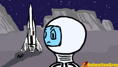 Spaceman Head Turn Animation Exercise